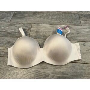 Playtex Love My Curves Bra 46D White NWT 46 D Underwire 4823 Full Coverage Wired